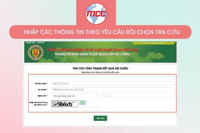 tra cứu hộ chiếu