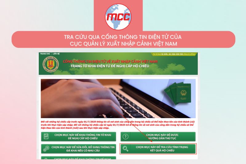 tra cứu hộ chiếu