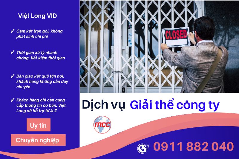 dịch vụ giải thể công ty