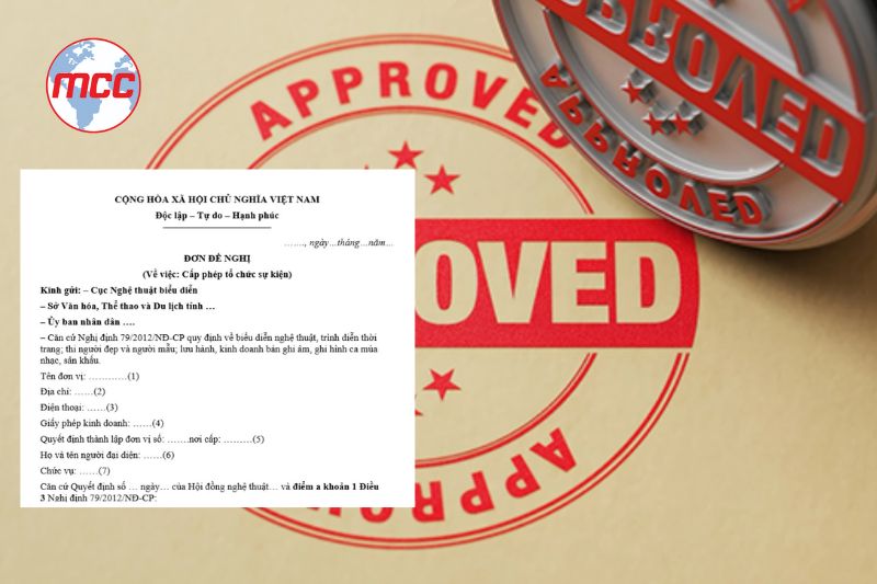 giấy phép tổ chức sự kiện
