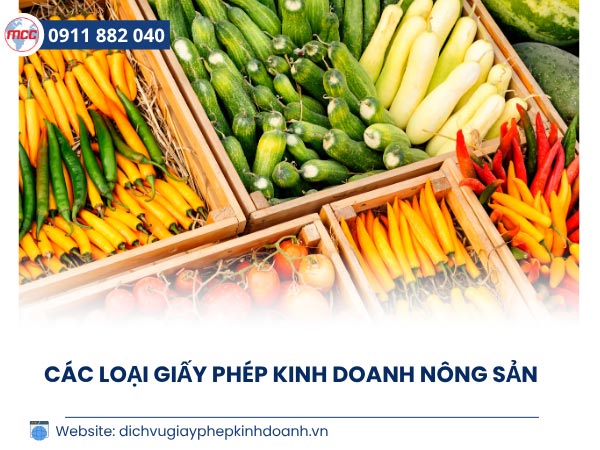 Thủ tục đăng ký giấy phép kinh doanh nông sản