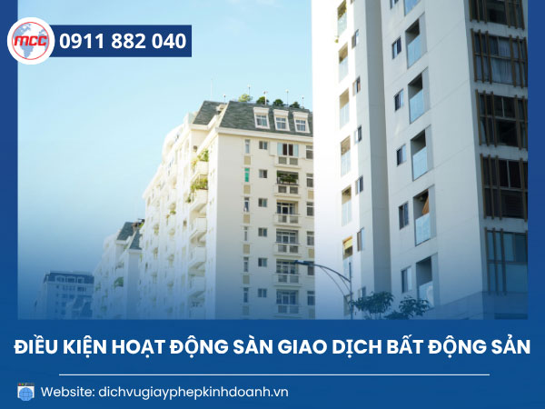 Hồ sơ thành lập sàn giao dịch bất động sản