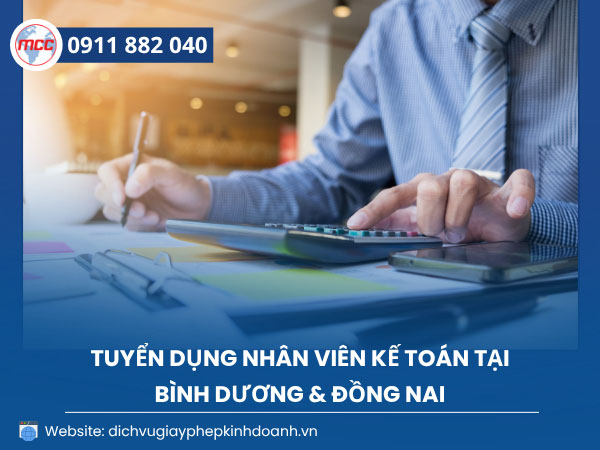 Tuyển nhân viên kế toán Bình Dương