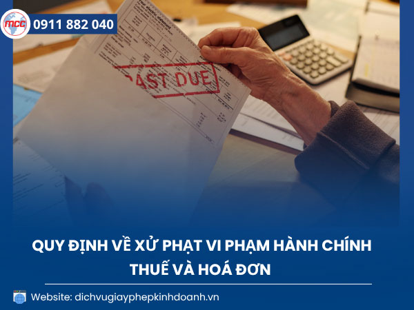mức phạt hoá đơn điện tử