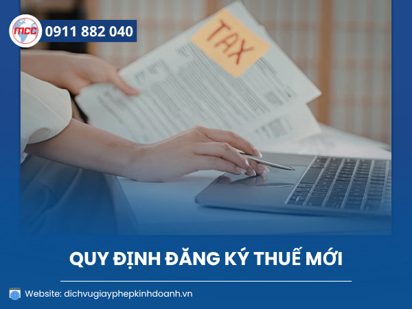 Quy định đăng ký thuế mới