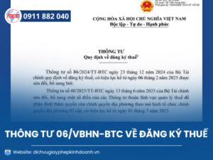 Quy định đăng ký thuế mới