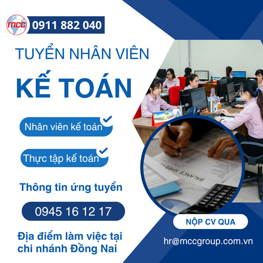 Tuyển dụng kế toán Đồng Nai