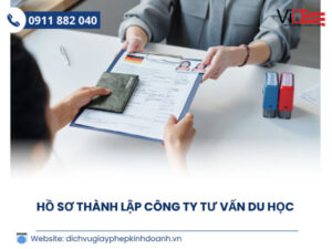 Hồ sơ thành lập công ty tư vấn du học