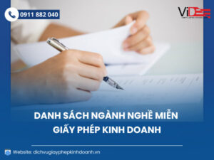 miễn giấy phép kinh doanh có điều kiện
