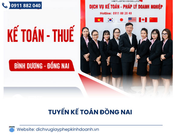 Tuyển kế toán Đồng Nai