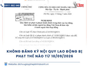 đăng ký nội quy lao động