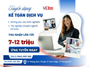 Tuyển kế toán dịch vụ