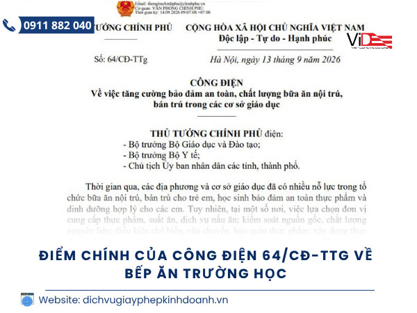 an toàn thực phẩm bếp ăn trường học
