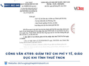 giảm trừ chi phí y tế giáo dục khi tính thuế TNCN