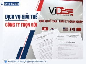 Dịch vụ giải thể công ty trọn gói