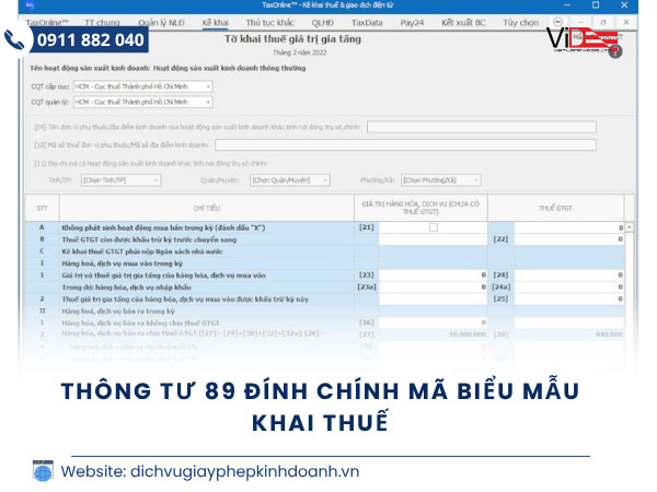 Đính chính Thông tư 89/2026/TT-BTC