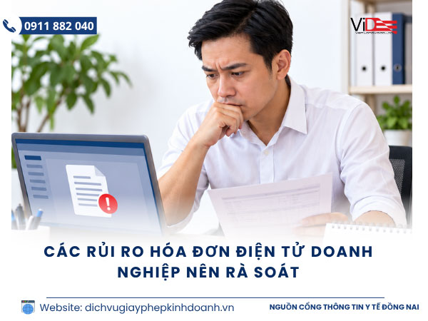 rủi ro hoá đơn điện tử