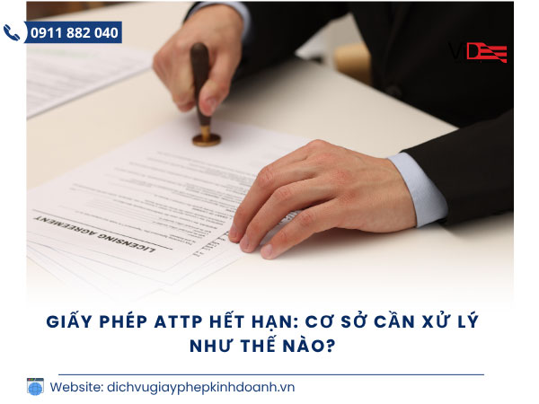 Giấy chứng nhận ATTP hết hạn