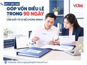 Góp vốn điều lệ trong 90 ngày