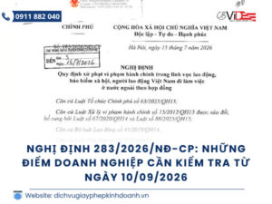 Nghị định 283/2026/NĐ-CP doanh nghiệp cần lưu ý gì?