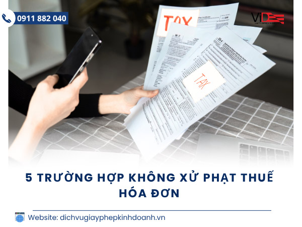 xử phạt về thuế hoá đơn