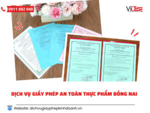 Dịch vụ giấy phép an toàn thực phẩm Đồng Nai